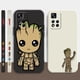 thumbnail image 2 of Case For Redmi Note 12 11 11T 11R 11E 9 9S 8 7 7S PRO PLUS 4G 5G Colour Simple Liquid silicone Case Cartoon Marvel Baby Groot, 2 of 5