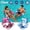 Pink & Light Blue, variant on 2 Pack Adult Pool Floats Inflatable Pool Lounger Inflatable Hammocks Floating Lounge Chairs for Summer Party Beach Lake Fun (Pink & Light Blue)