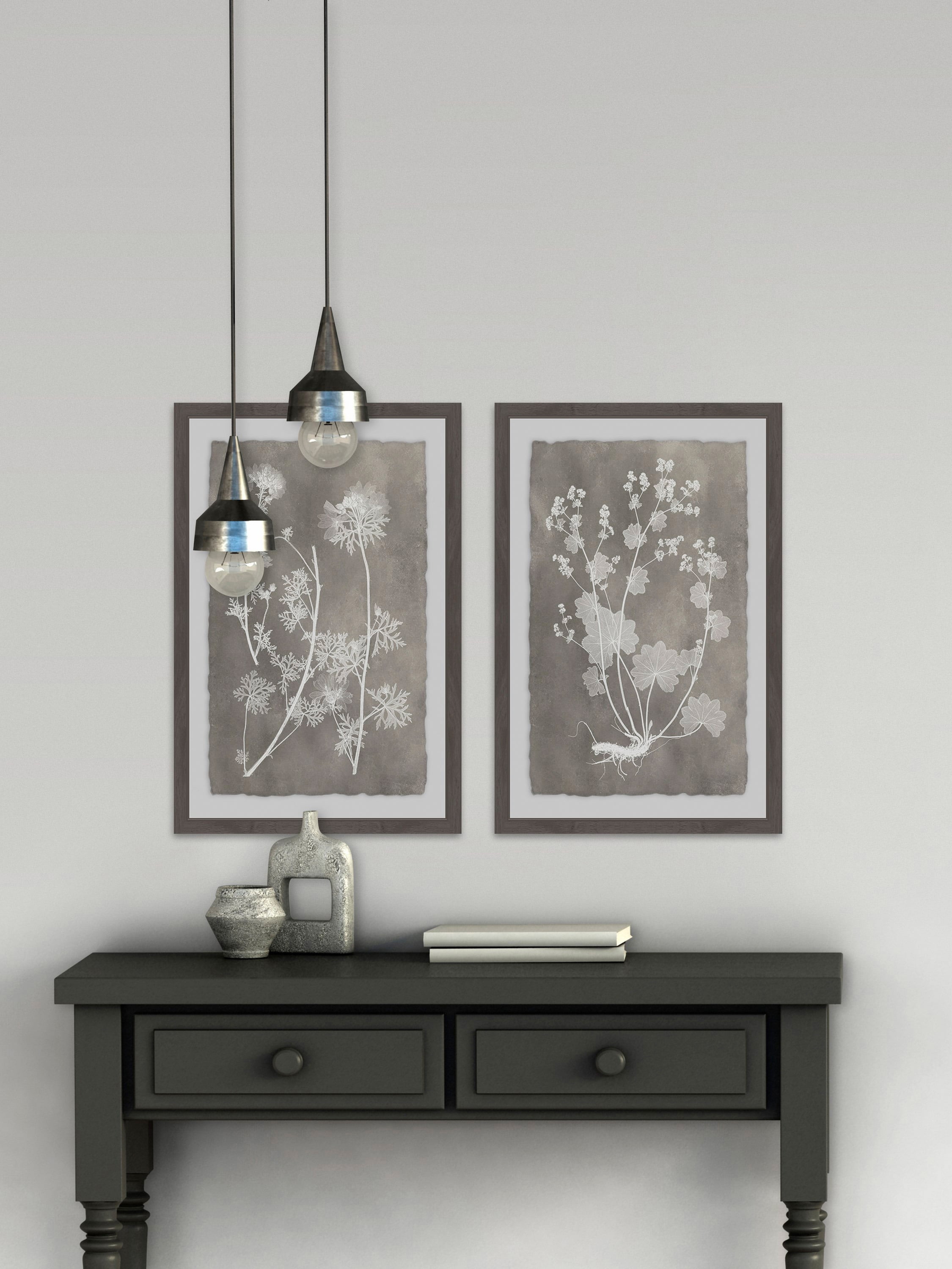 Marmont Hill Herbarium Study Diptych, 36" x 48”