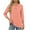Orange, variant on Posijego 3/4 Sleeve Tops for Women Business Casual V Neck Blouse Summer Loose Tunic Shirts for Women