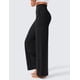 thumbnail image 2 of Pantalones de yoga CRZ YOGA Butterlift, cintura alta, pierna ancha, negros, 2 of 5