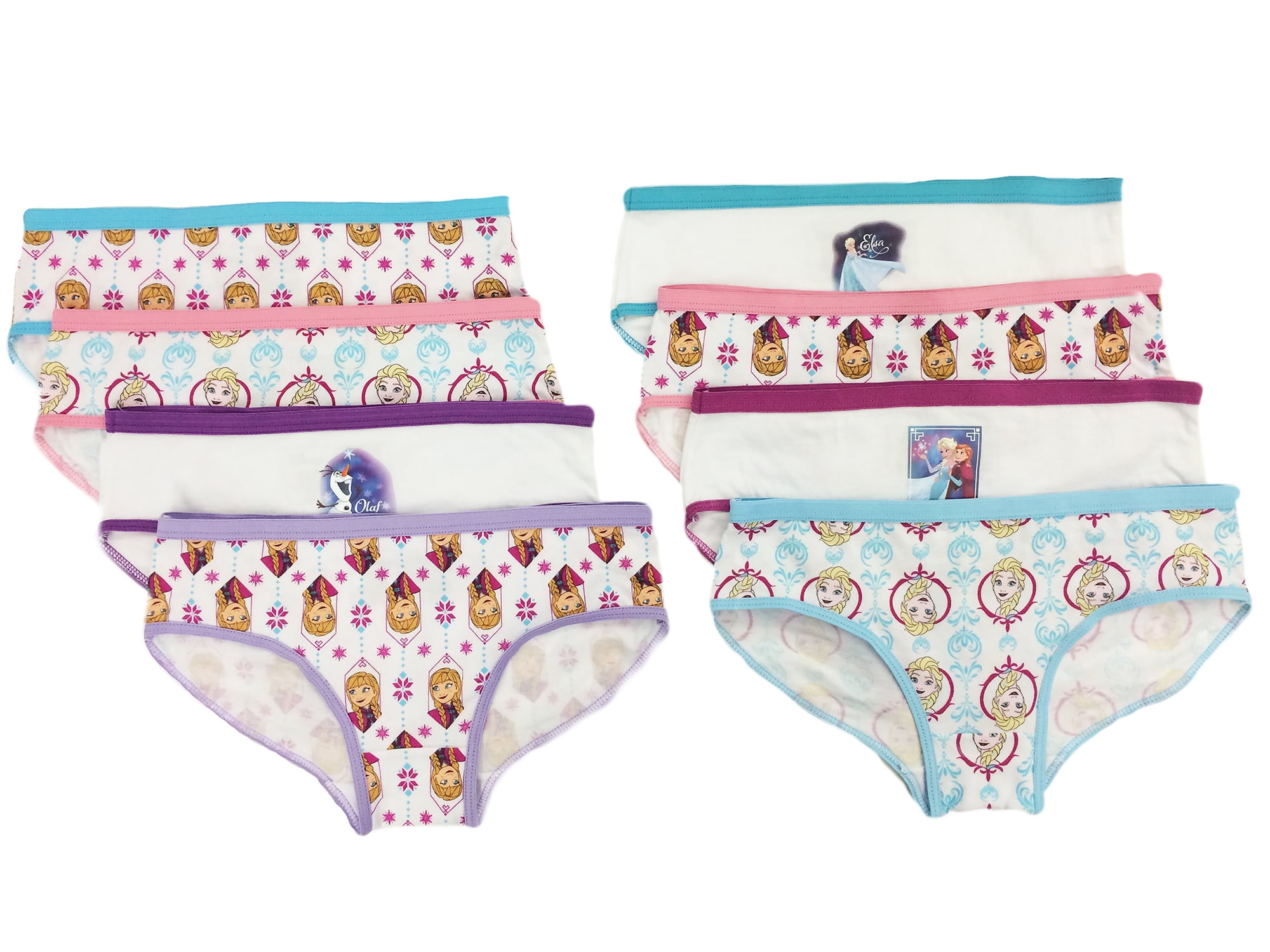 Disney Frozen Toddler Girl Anna, Elsa, Olaf Underwear, 7Pack