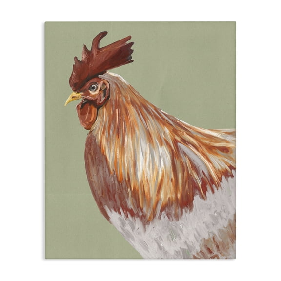 Stupell Industries Bohemian Gallant Rooster Portrait Canvas Art, 16 x 20, by Andy Beauchamp