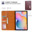 thumbnail image 2 of Dteck Case for Samsung Galaxy Tab A7 10.4" SM-T500 T505 (2020 Released) 10.4-inch,Luxury PU Leather Card Holder Folio Flip Case Kickstand Shockproof Protective Cover,Winered, 2 of 6