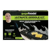 Guga Foods Ultimate Griddle Kit, Stainless Steel Spatulas, Multi-Surface Compatibility, 4-Piece Kit