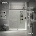 thumbnail image 5 of Kohler 707606-6L-BL 70.5 x 47.62 in. Elate Sliding Shower Door with 0.25 in. Thick Crystal Clear Glass - Matte Black, 5 of 7
