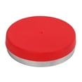thumbnail image 1 of Steel Bench Block, Jewelry Stamping Steel Bench Block With Rubber Cushion Base High Hardness Small Portable Round Steel Bench For Metal Flattening Typesetting Shaping, 1 of 8