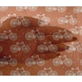 thumbnail image 4 of oneOone Viscose Chiffon Fabric Dot & Bicycle Block Print Fabric BTY 42 Inch Wide, 4 of 4