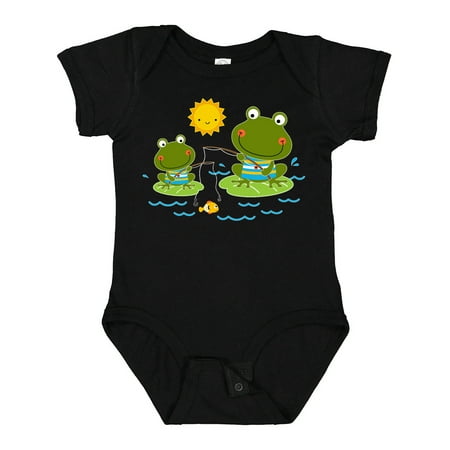 

Inktastic Fishing Frogs Cute Fisherman Gift Baby Boy Bodysuit