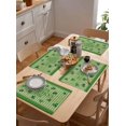 thumbnail image 5 of St. Patrick''s Day Placemats Set of 6,Washable Woven Burlap Cloth Fabric Placemat for Square/Rectangle/Round/Oval Dining Table,Easy Clean Place Mats Vintage Green Stripes Plant Holiday, 5 of 6