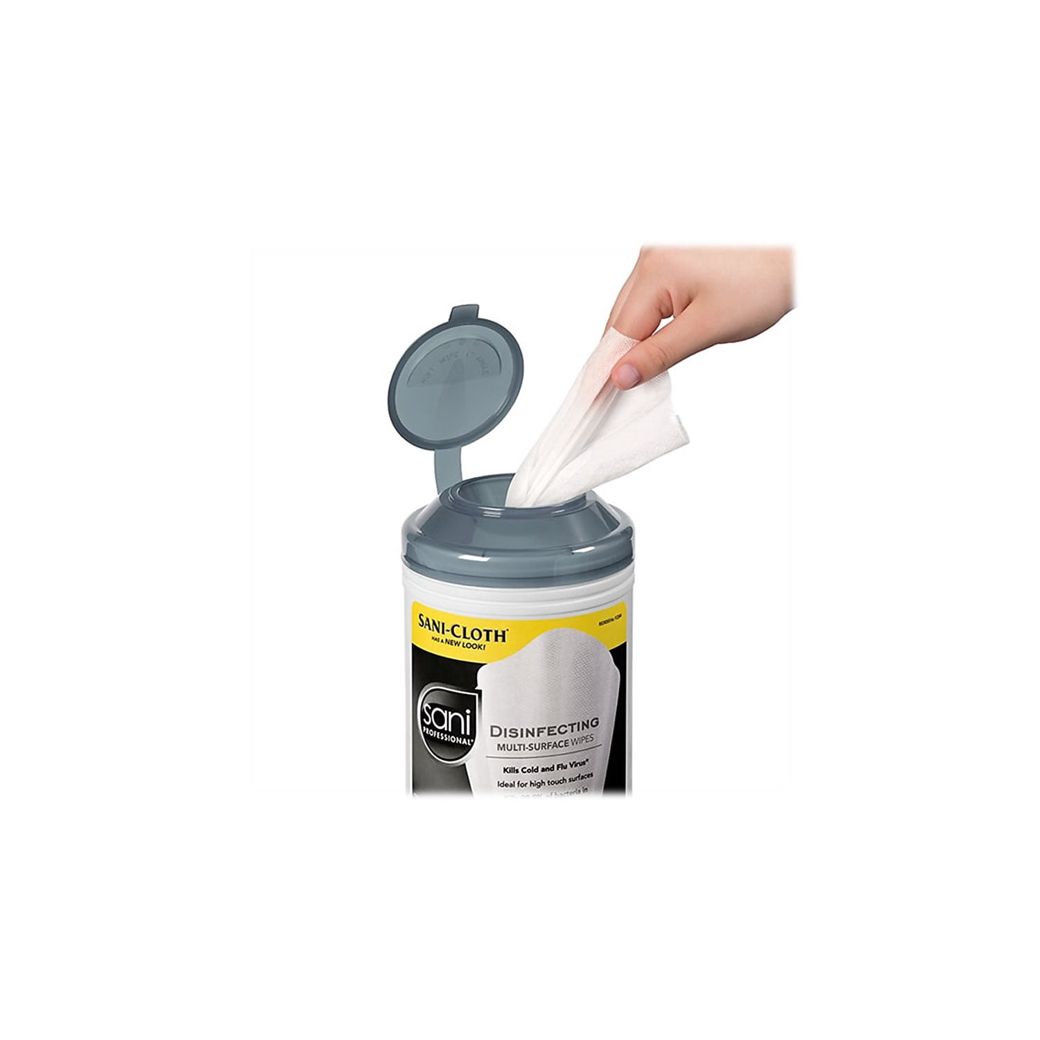 Disinfecting Multi-Surface Wipes, 7.5 x 5.38, White, 200/Canister, 6 Canisters/Carton