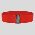 thumbnail image 2 of Womens Stretch Wide Waist Belt Elastic Buckle Design for Dresses and Fashion, 2 of 3