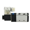 4V21008 DC 12V Solenoid Pneumatic Valve 5 Port 2 Position& Connector r