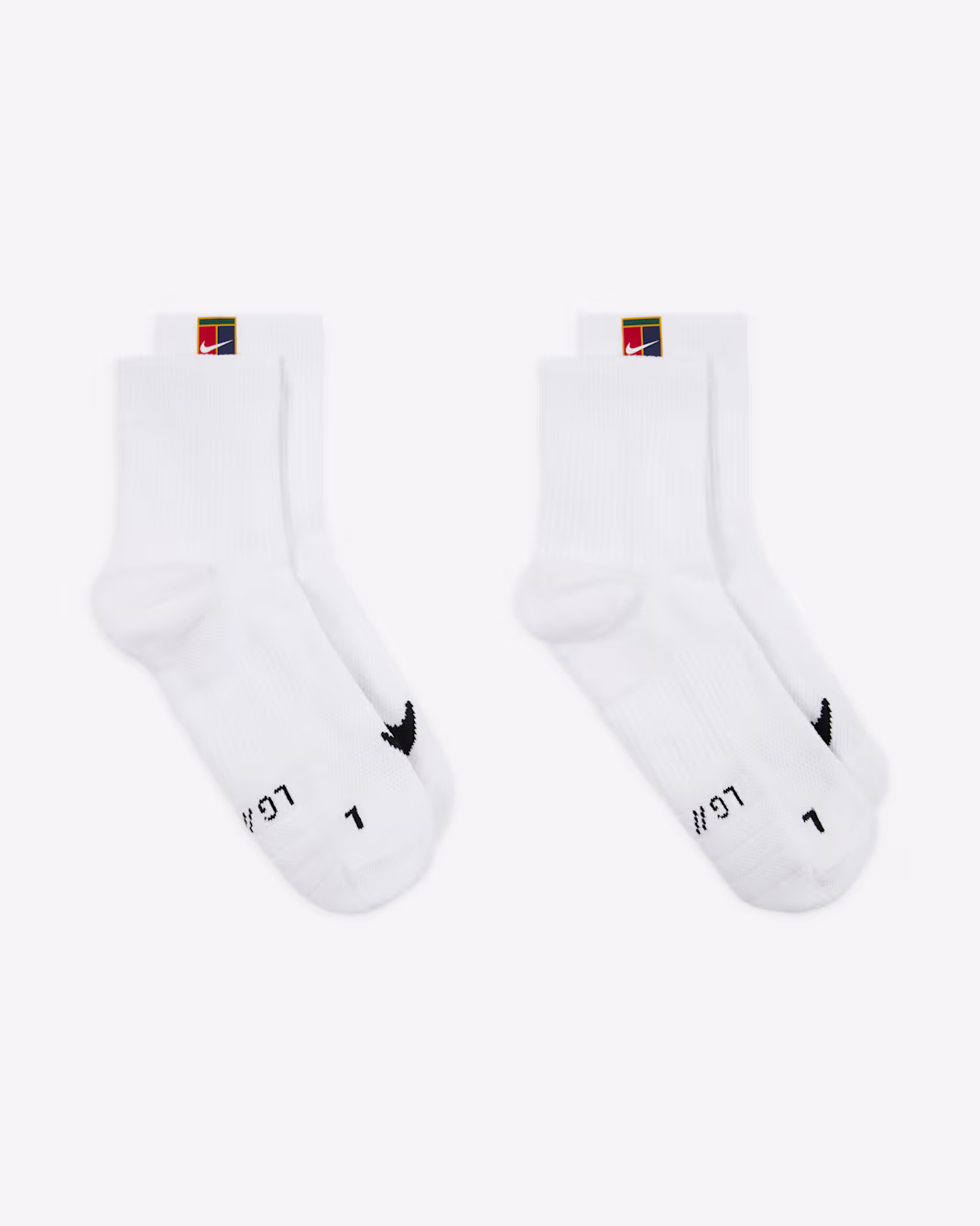thumbnail image 3 of NikeCourt Multiplier Max Tennis Ankle Socks - 2 Pairs (White, Large), 3 of 4