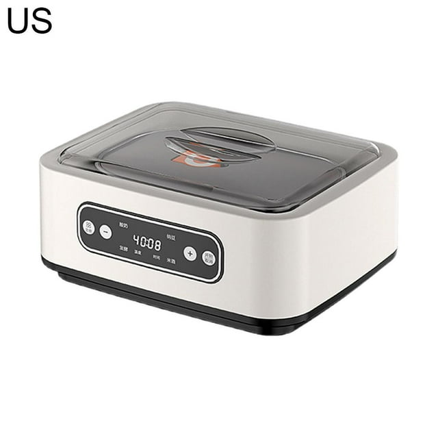 SharkTRUE Machine à Yogourt Ultime, Yaourtière avec Contrôle du Temps Réglable, Affichage LCD avec Température Constante, Pot Intérieur en Acier Inoxydable pour Yogourt Biologique, Fromage, Vin de Fruits