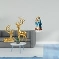 thumbnail image 2 of Elegantes figuras de ciervo de resina y decoración de escritorio acrílica, adornos de mesa únicos para la sala de estar, navideña y el, 2 of 8