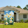 thumbnail image 2 of AMHNF Daffodils Linen Garden Flag 12x18 inch for Spring Summer Home Outdoor Garden Decoration, 2 of 5