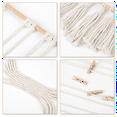 thumbnail image 3 of Hanging Photo Display with 30 Wood Clips Macrame Wall Hanging Picture Holder Collage Picture Frame for Boho Decor, 3 of 6