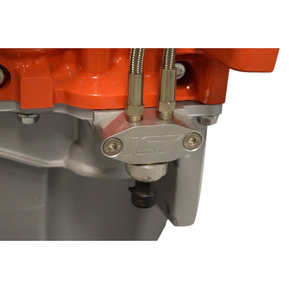 ICT Billet Oil Pan Pressure Sensor Adapter Port Dual 1/8" npt - LS Truck - M16-1.5 Sending Unit 551541