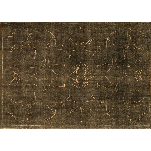 Ahgly Company Indoor Rectangle Persian Brown Traditional Area Rugs, 5' x 8'