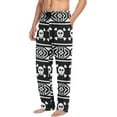 thumbnail image 5 of Men's Pajama Pants with Pockets Sleepwear Lounge Pants Stretch Casual Tribal Aztec Skull Ethnic, 5 of 7