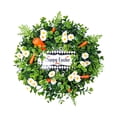 thumbnail image 1 of Flor artificial Happy Easter Wreath 40cm Decoraciones para Festival Party, Banquet, Wedding Decor Ligero Durable, 1 of 9