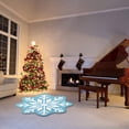 thumbnail image 5 of Deeceymbur Colorful Snowflake Shaped Christmas Floor Mats Non-slip Flocking Decor for Living Rooms Entryways Washable Bathroom Bathtub Kitchen Rug Decoration, 5 of 5