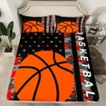 thumbnail image 2 of Castle Fairy Gamer Basketball 4 Pieces Queen Sheet Sets for Teens,Sport Theme Ultra Soft Flat Sheet,USA Flag Queen Fitted Sheet,Abstract Camouflage Home Decor, 2 of 7