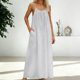 thumbnail image 5 of TaTaai Ladies Casual Loose Fit Backless Maxi Dress Solid Color Sleeveless Round Neck Loungewear with Pockets Gift, 5 of 9