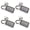 Black, variant on Set fo 4pcs Lightweight Keychain with Integrated Card Pocket Star Accent with Spring Rope for Keys Cards Compact Carry