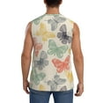thumbnail image 4 of Fotbe Men's Butterfly Print Men's Sleeveless Muscle Tank Tops Casual T-Shirts for Gym Workout Beach-X-Large, 4 of 8