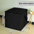 thumbnail image 6 of HonorHut Square Storage Bags with Handles 8 Pack Zipper Large Moving Bags Heavy Duty Storage Tote for Clothes 20x20x20Inch Dark Black, 6 of 7