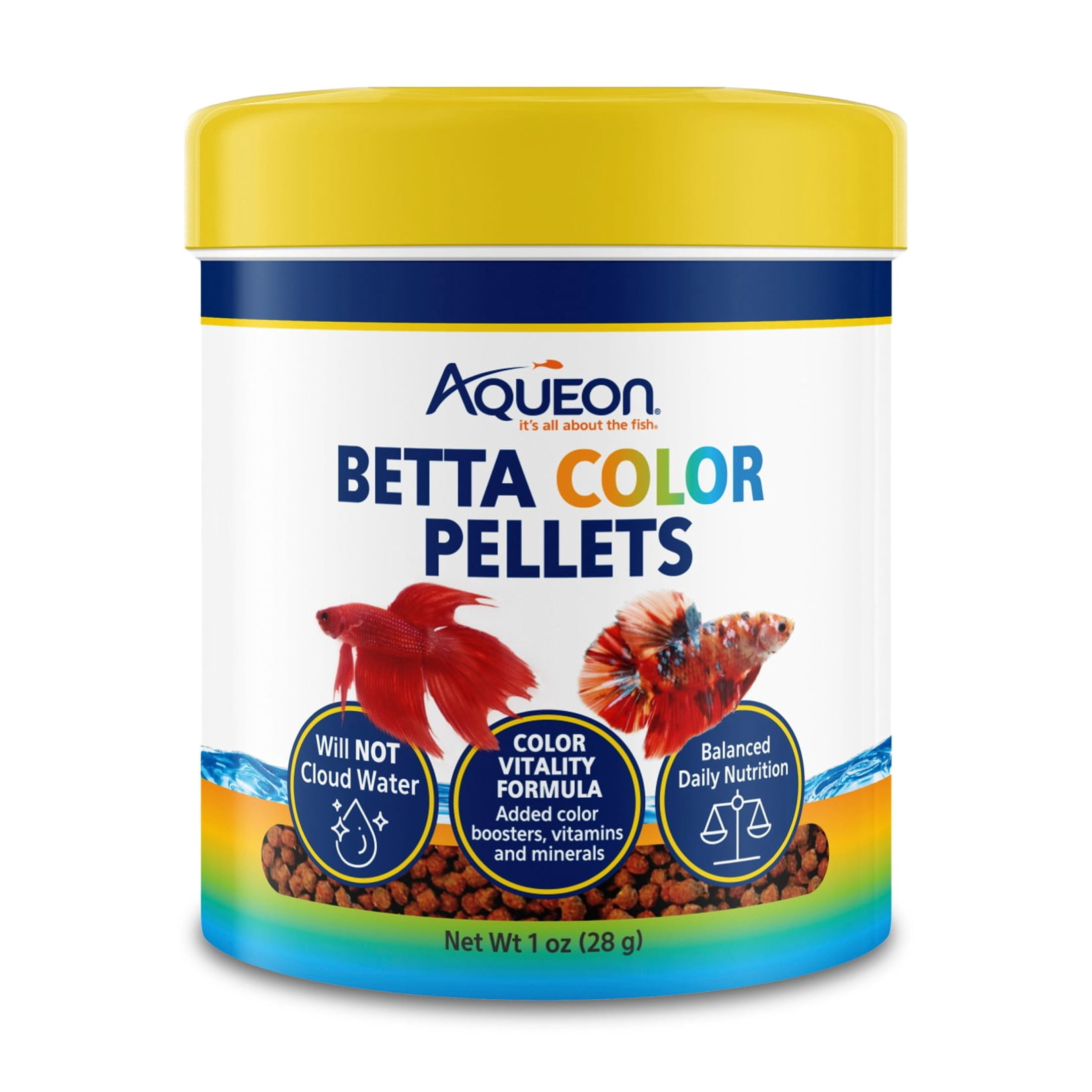 (2 pack) Aqueon Betta Color Pellets 1 Ounce