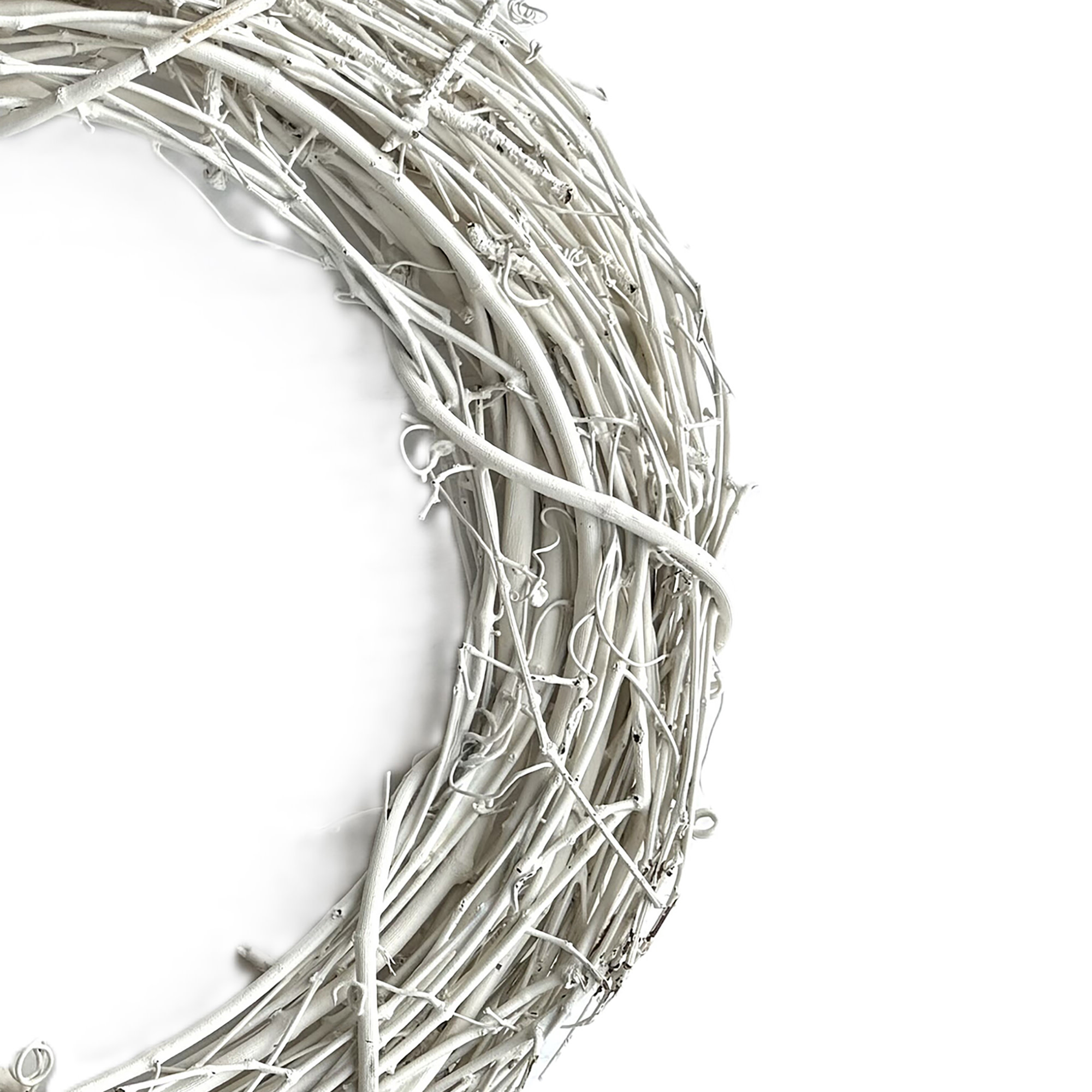 Kraft Lane: 18" Painted Grapevine Wreath - White - DIY Craft Projects, Handcrafted, In-Outdoor Decoration, Behr Paint, Seasonal-Holiday-Event-Home