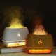 thumbnail image 4 of Humidificadores aromáticos de piedra de sal de cristal del Himalaya, difusor de aceite esencial de aromaterapia con llama 3D y luz nocturna, grano de madera, 4 of 5