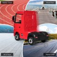thumbnail image 4 of Costway 12V Mercedes Benz Actros Electric Kids Ride on Truck w/Remote Control&MP3 Red, 4 of 9