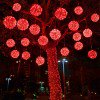 Luces solares colgantes para árbol, luces esféricas para exteriores, impermeables, decoración para jardín, luces de jardinería, decoración navideña para el patio.