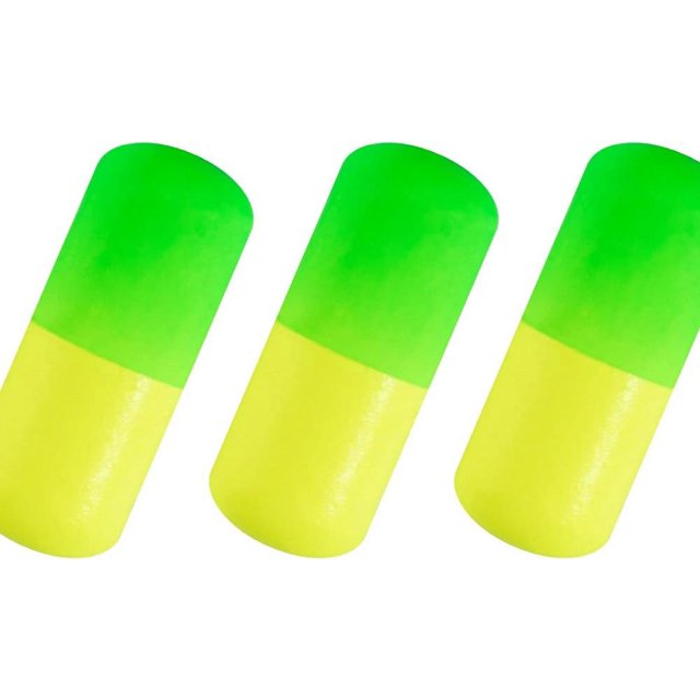 30 Pack Fishing Rig Floats Pompano Floats Walleye Rig Lure Making Accessories Surf Fishing Foam Snell Bobbers Green+Chartreuse Small-3/5*1/4"