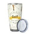 thumbnail image 2 of Fotbe Golf Icons And Golfer Pattern 20 oz Tumbler Stainless Steel Vacuum Insulated Coffee Ice Cup Double Wall Travel Flask Leak-proof Coffee Cup-Straw Two-piece Set, 2 of 8
