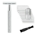 thumbnail image 1 of Safety Razor Manual Shaving Razor Long Handle Traditional Razor, 1 of 6