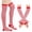 H, variant on LNZGNM Women Over-the-Knee Socks & Gloves Set, Halloween Printed Knit Striped Purple Pink Soft Breathable Comfortable for Outdoor Use,H(One Size)
