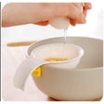thumbnail image 5 of 2pcs mini egg white yolk separator with silicone plastic holder egg white yolk separator, 5 of 5