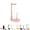 Pink, variant on Sewing Machine Thread Stand, Vertical Spool Holder for Large Cones, Single Thread Stand with Steady Base for Quilting Embroidery and DIY
