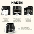 thumbnail image 3 of Haden Starbeck Coffee Machine, 10 Cup Auto Coffee Maker, Black & Chrome, 3 of 9