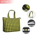thumbnail image 2 of Yellow Black Checkerboard Checkered Pattern Travel Tote Bags for Women Carry On,Large Weekender Bags for Women Travel,Multi Functional Duffle Bag for Work,Shopping,Sports, 2 of 5