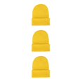 thumbnail image 3 of Gorro de punto resistente al viento Qarigey Amarillo brillante, 3 of 6