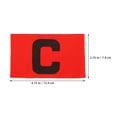 thumbnail image 2 of WHAMVOX 3Pcs Elastic Captain Armband Red Durable Use for Football Players Role Recognition for Fan Gear, 2 of 6
