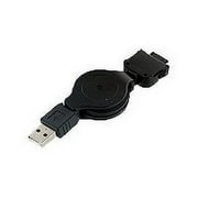 Battery-Biz Hi-Capacity - USB cable - retractable - for Compaq iPAQ Pocket PC H3815, H3825, H3830, H3860, H3955, H3975; HP iPAQ Pocket PC h4155