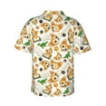 thumbnail image 3 of Fotbe Cute Puppy Hawaiian Shirt for Men Unisex Summer Beach Casual Short Sleeve Cotton Linen Button Down Shirts-Medium, 3 of 9