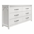 thumbnail image 5 of Augusta 6-Drawer Wide Dresser with Easy SwitchLock(tm) Assembly, Ivory Oak, 5 of 9
